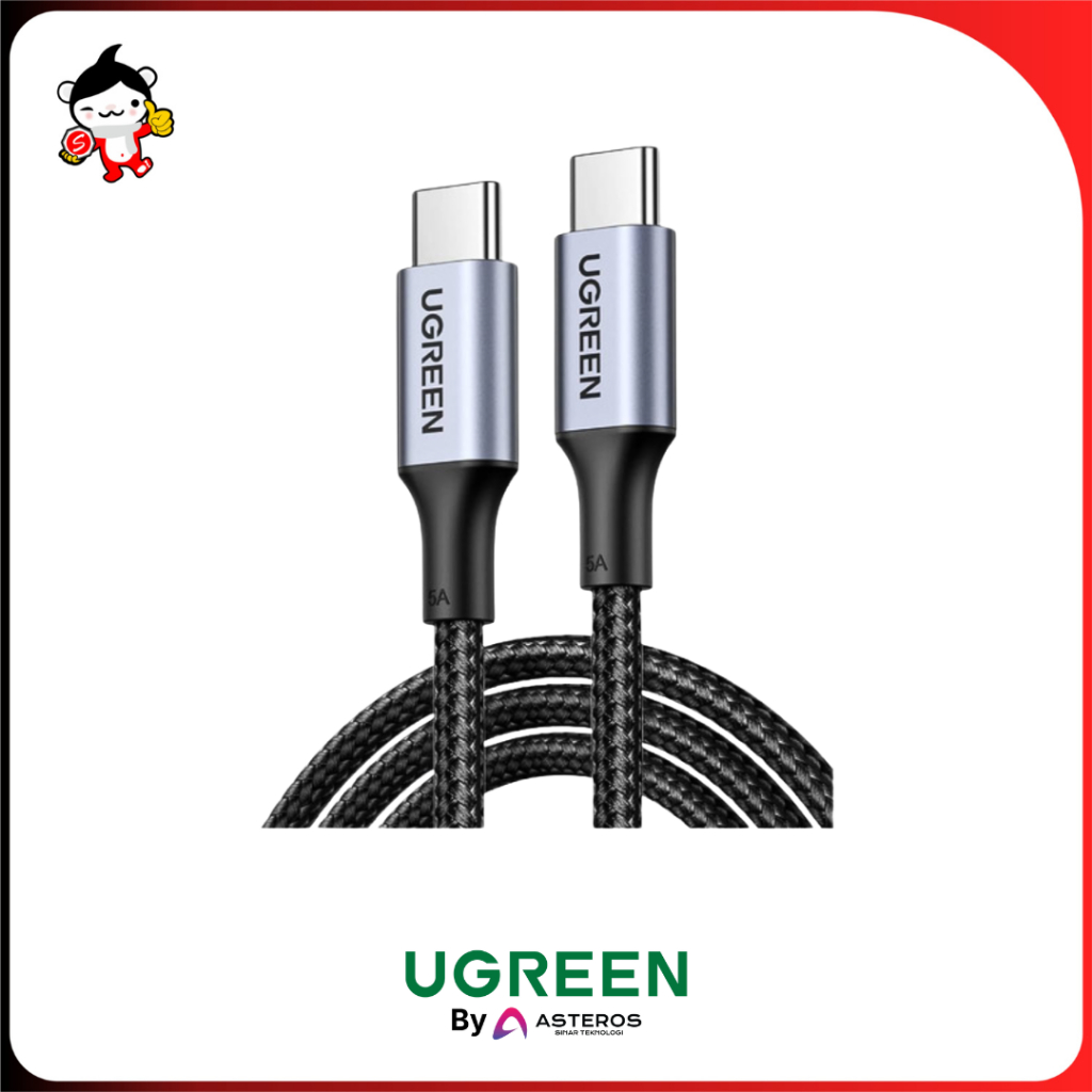 UGREEN สาย Usb ไนลอน 100W Type C ถึง Type C 1M 2M 50CM Power Delivery