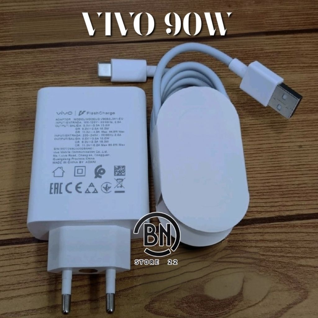 Vivo T5 PRO 90W Original Flash Charge Type C Charger 90 วัตต์ครบชุด