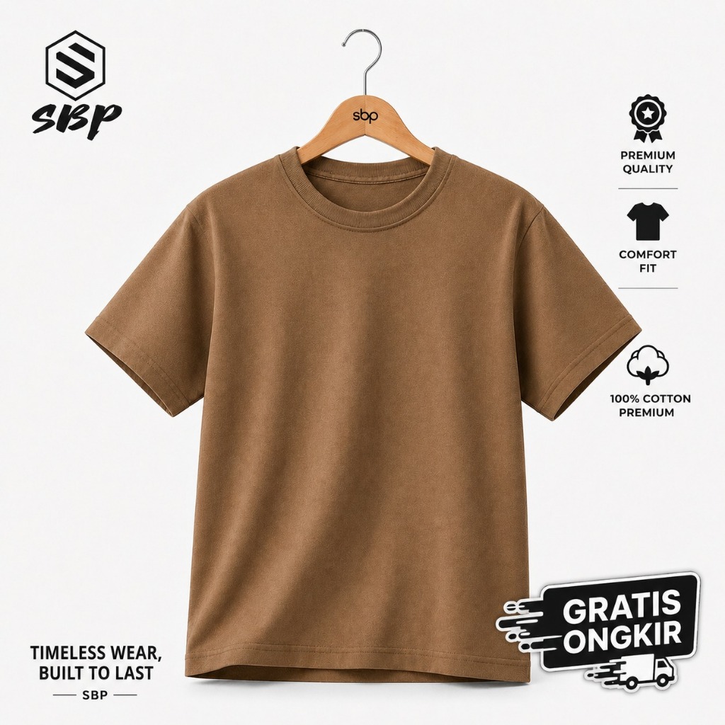 เสื้อยืดพรีเมี่ยม MAPLE TOWN 30S COMBED COTTON PLAIN