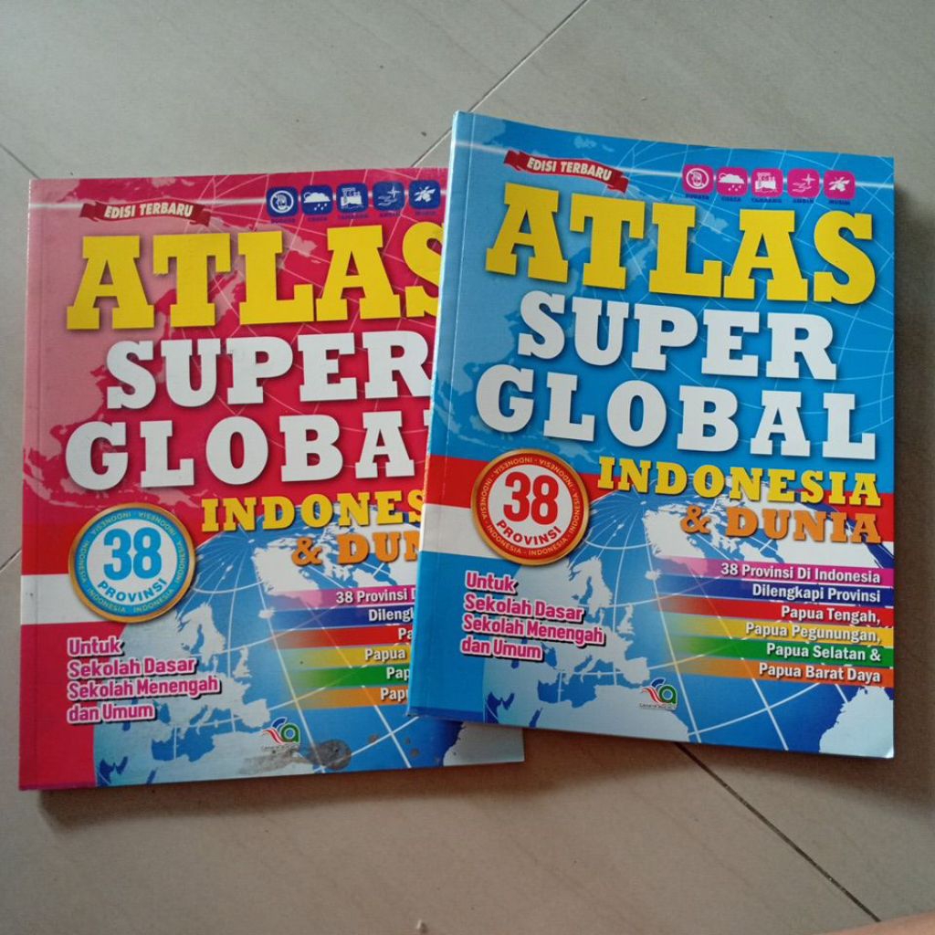 Atlas Super Global อินโดนีเซีย 38 จังหวัดและโลก