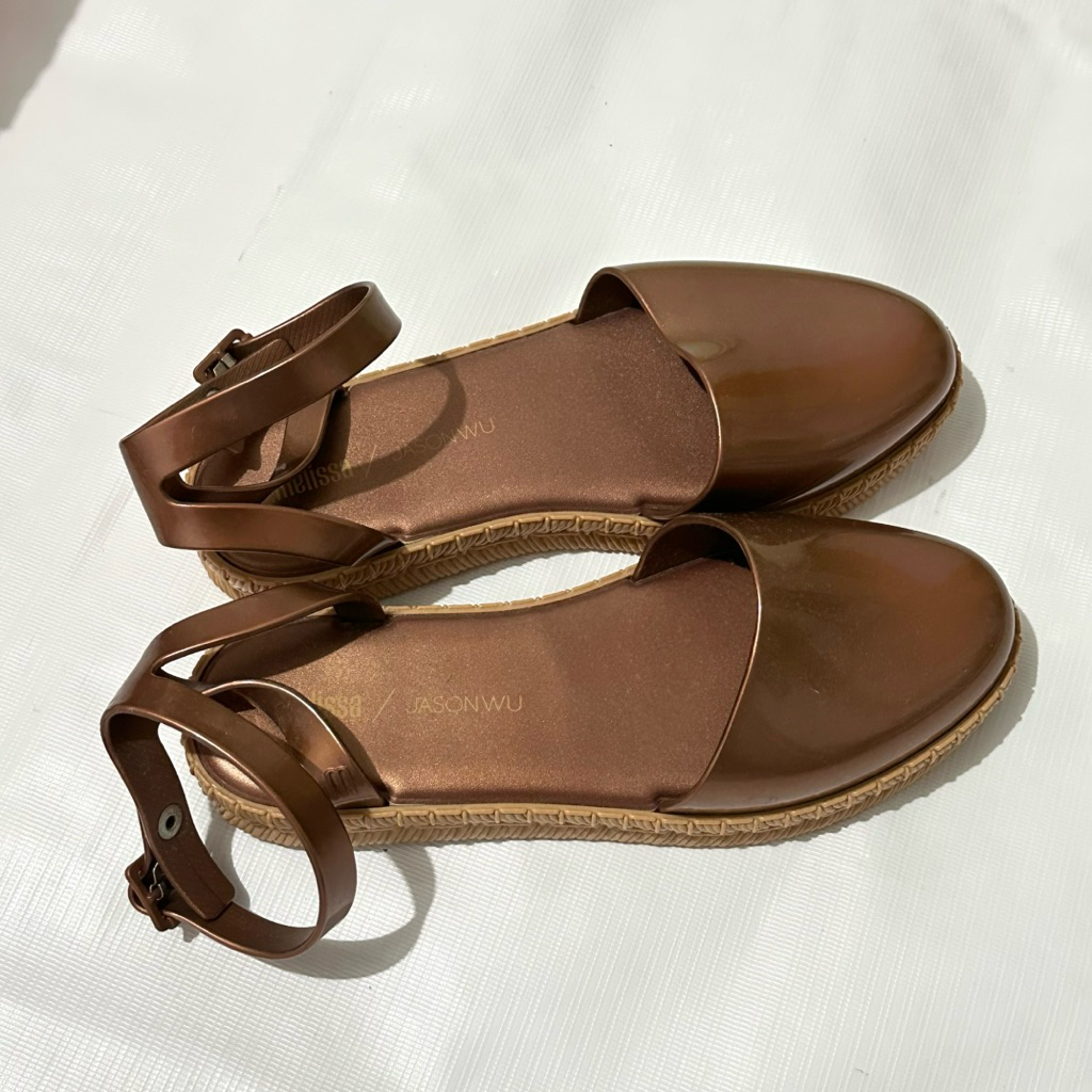[ของแท้ 100% ล่วงหน้า] รองเท้าแตะ Melissa x JasonWu / รองเท้า Melissa พร้อมสาย Size 37 / รองเท้า Mel