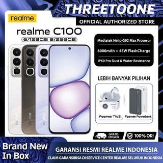 [Official Store] realme C100 6/128GB 8/256GB — Garansi Resmi realme Indonesia