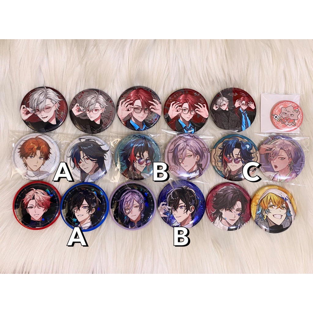 NIJISANJI Badge Pin Zoff 3SKM Voltage Heroes Lauren Kuzuha