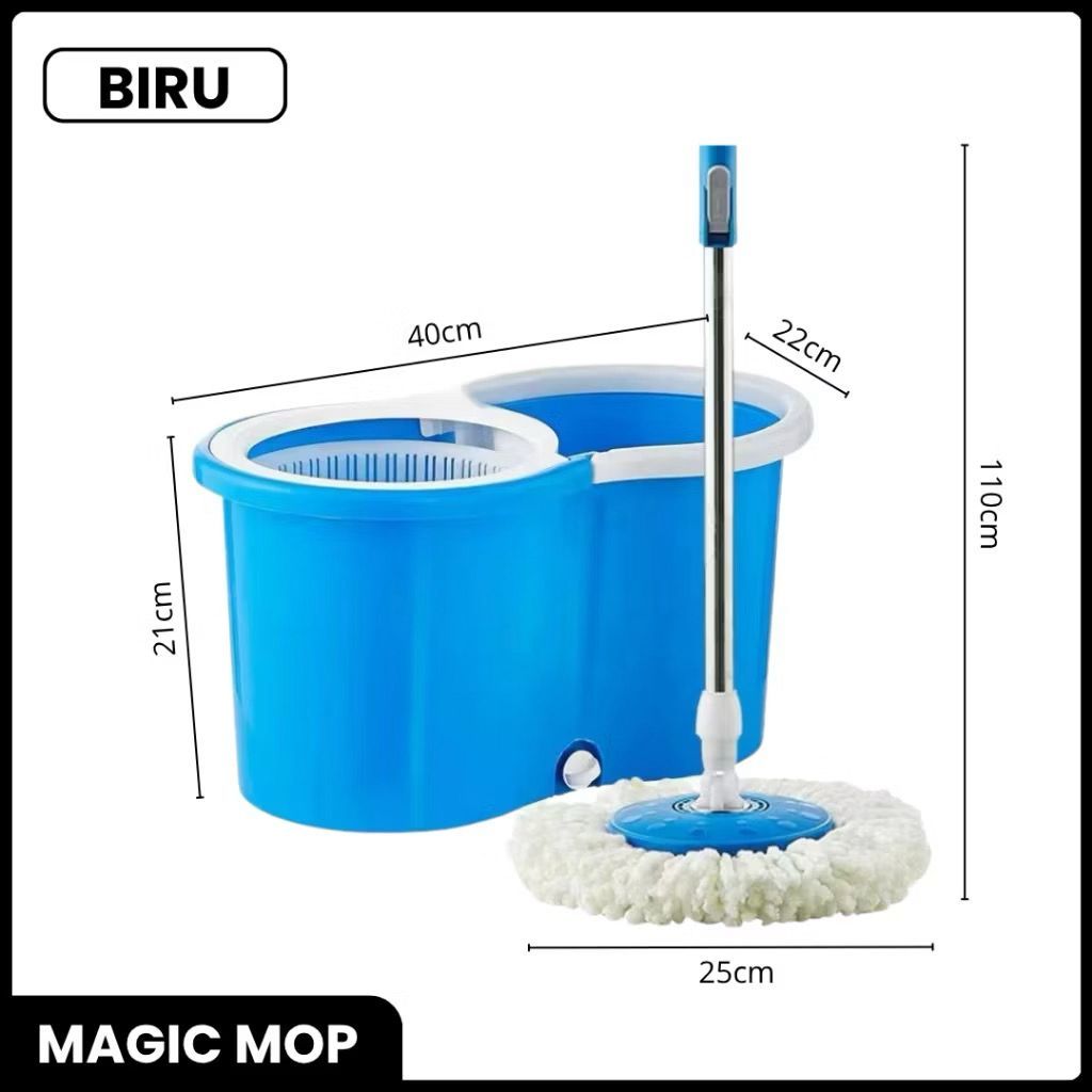 UOSO ไม้ถูพื้นพร้อมลูกกลิ้ง 360° ไม้ม็อบถูพื้น Spin Mop อัตโนมัติ Spin Mop