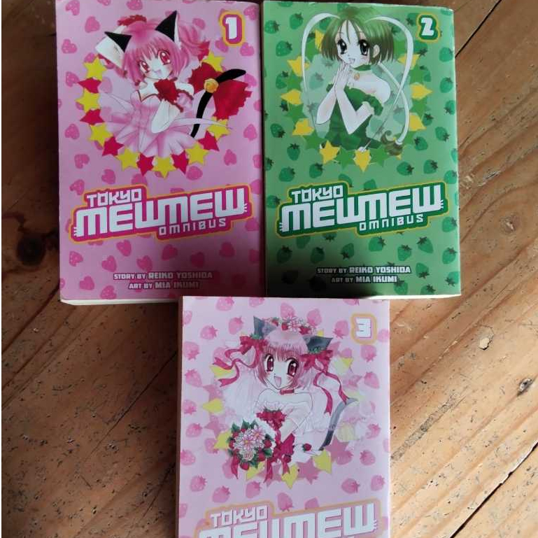 Reiko Yoshida Mia Ikumi โตเกียว MewMew Omnibus 1,2,3 หนังสือการ์ตูนภาษาอังกฤษก่อนรัก