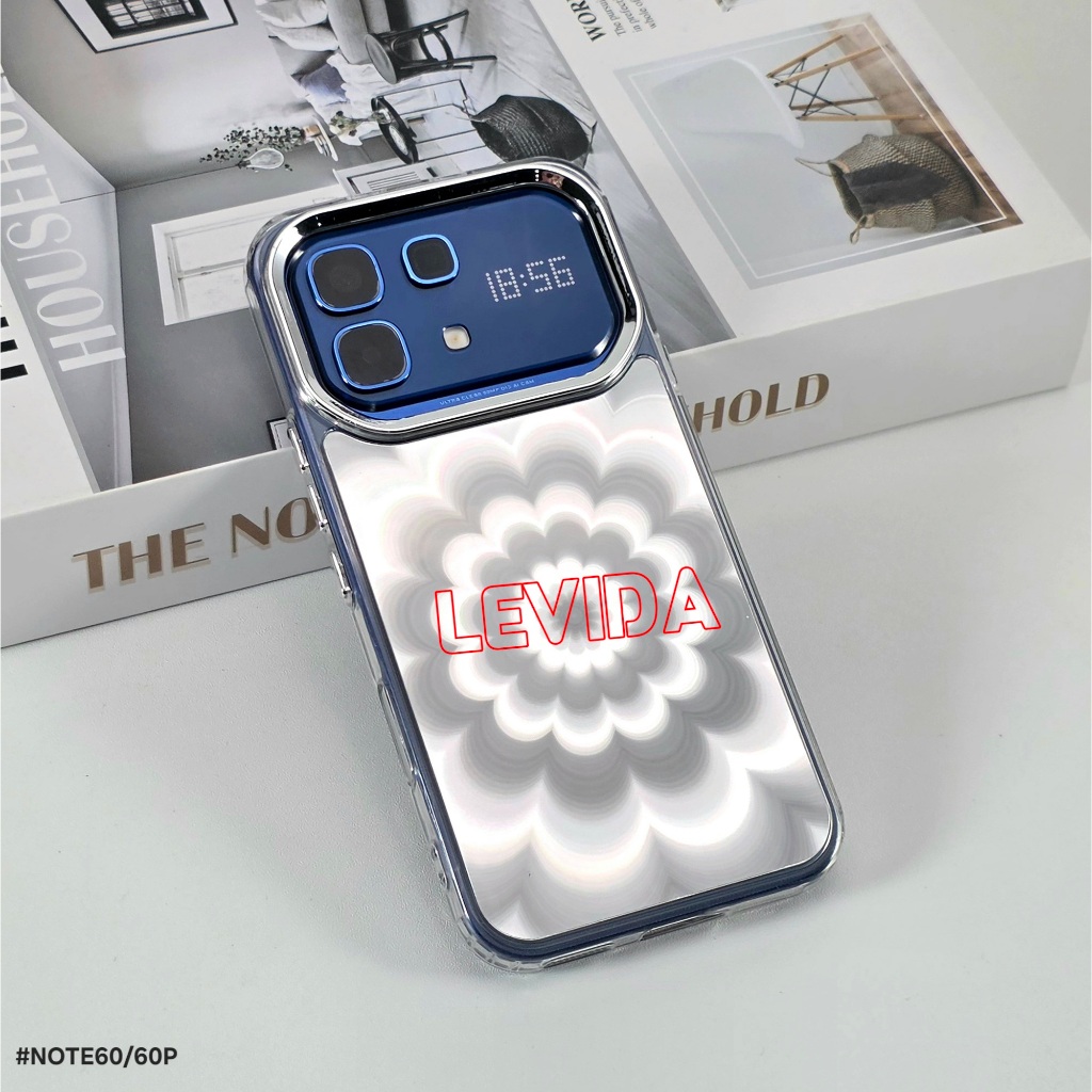 Softcase ดอกไม้ภาพลวงตา 3D เคส Infinix Note 60 Infinix Note 60 Pro Casing Hologram Keren 3DF-01