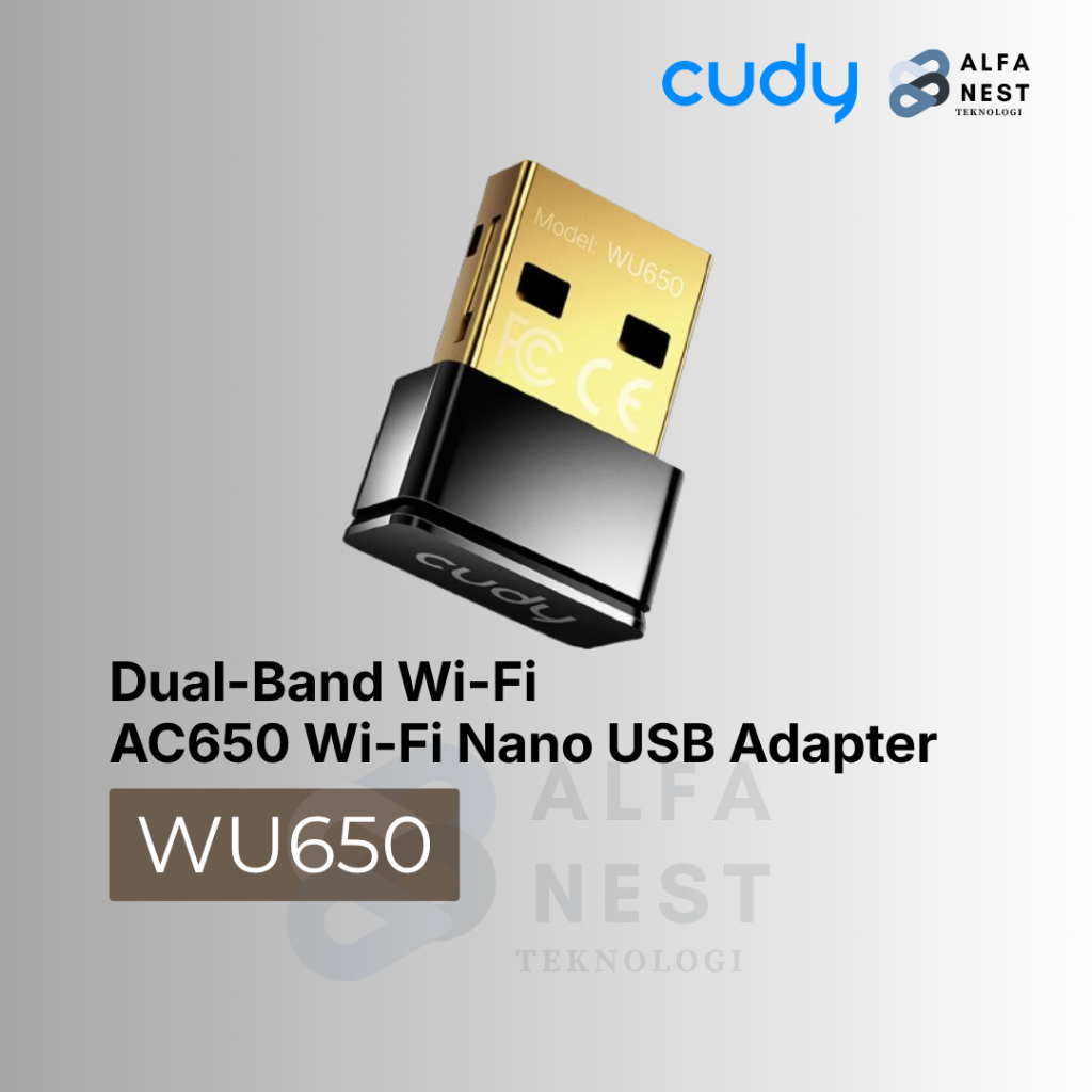 CUDY WU650 AC650 อะแดปเตอร์ USB Dual Band ไร้สาย