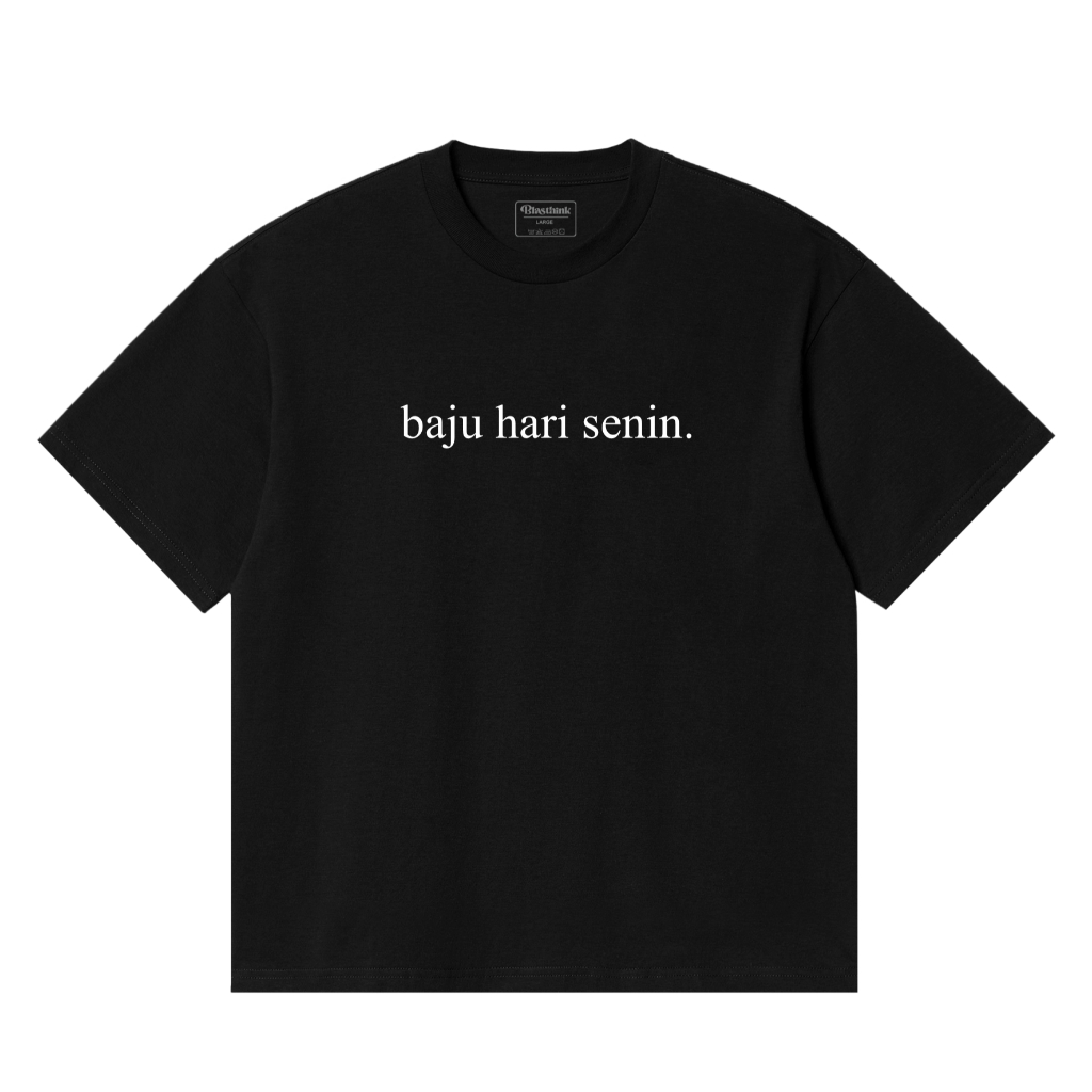 เสื้อยืดคําและเขียน HARI Shirt - T Shirt black cotton cushion 24s black unisex size S - XXL (H-BL)