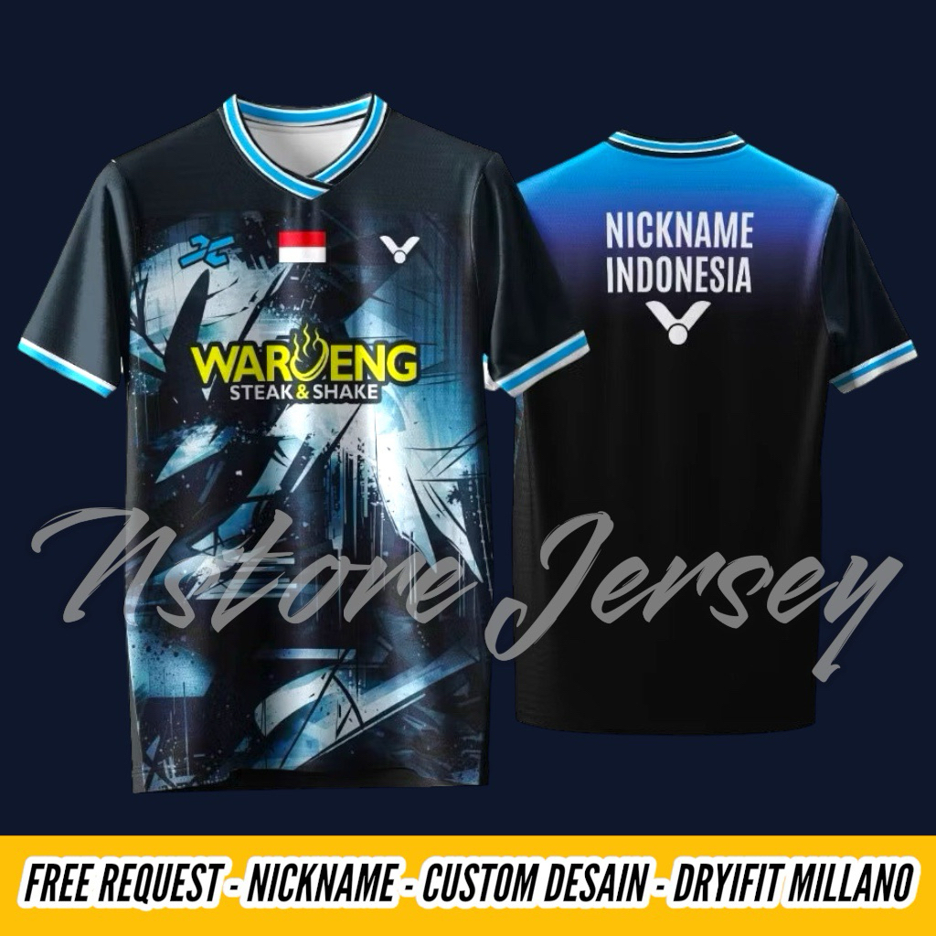 INDONESIA ASIA CHAMPIONS 2026 BADMINTON JERSEY ฟรี CUSTOM NAMSET