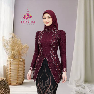Kebaya Nara Full payet Modern terbaru/Kebaya Lamaran/Kebaya wisuda/Kebaya Perpisahan/Kebaya Pesta/Seragaman Keluarga