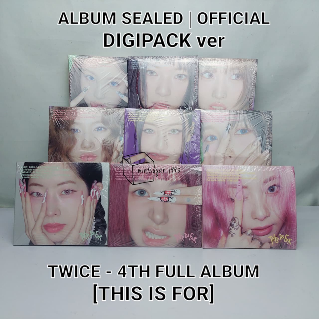 [ READY SEALED ] TWICE - 4TH FULL ALBUM [ THIS IS FOR ] ( DIGIPACK Ver. ) ( nayeon jihyo ma dahyun c