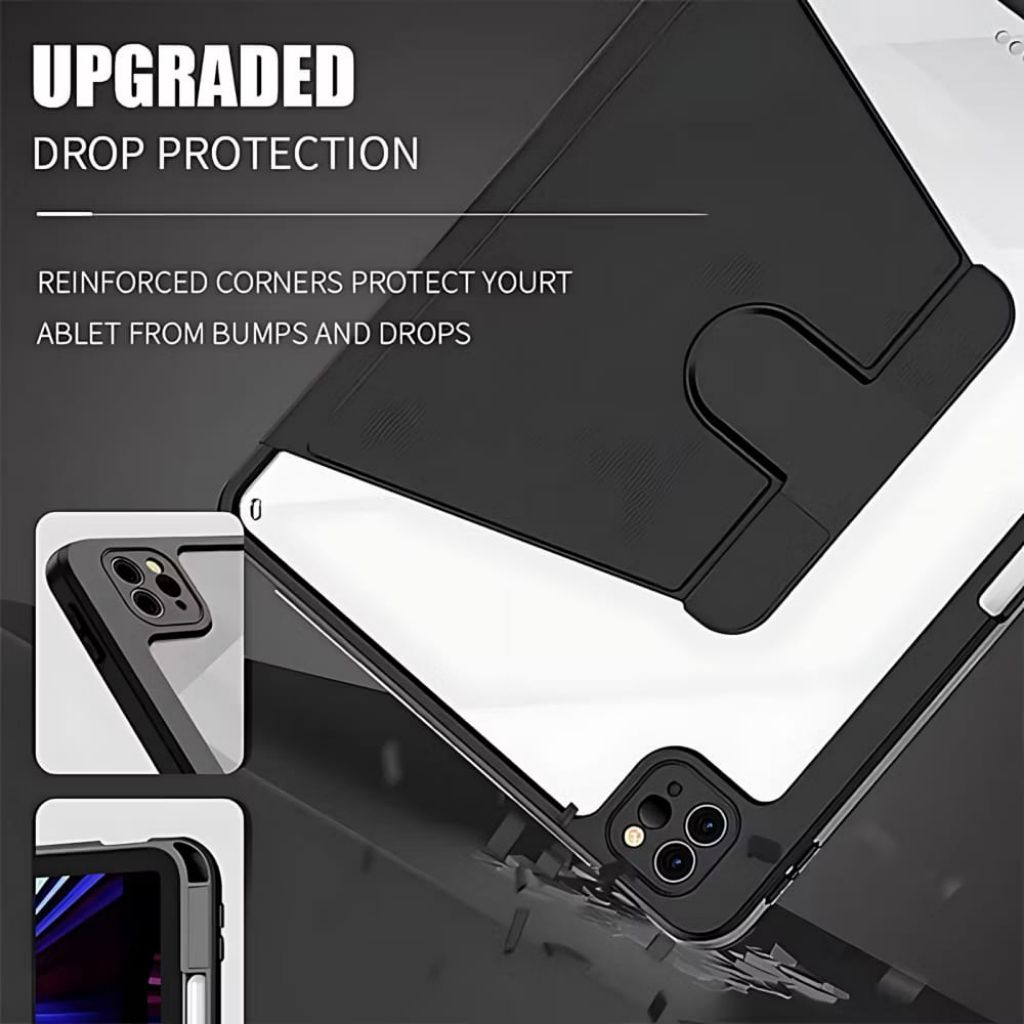 TAB TABLET 360 Casing° หมุนพลิกอะคริลิค TAB เคสแม่เหล็ก REDMI PAD 2