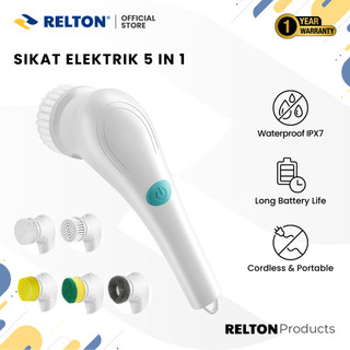 Sikat Elektrik 5 in 1 RELTON Sikat Kamar Mandi Dapur Sepatu Portable Electric Brush