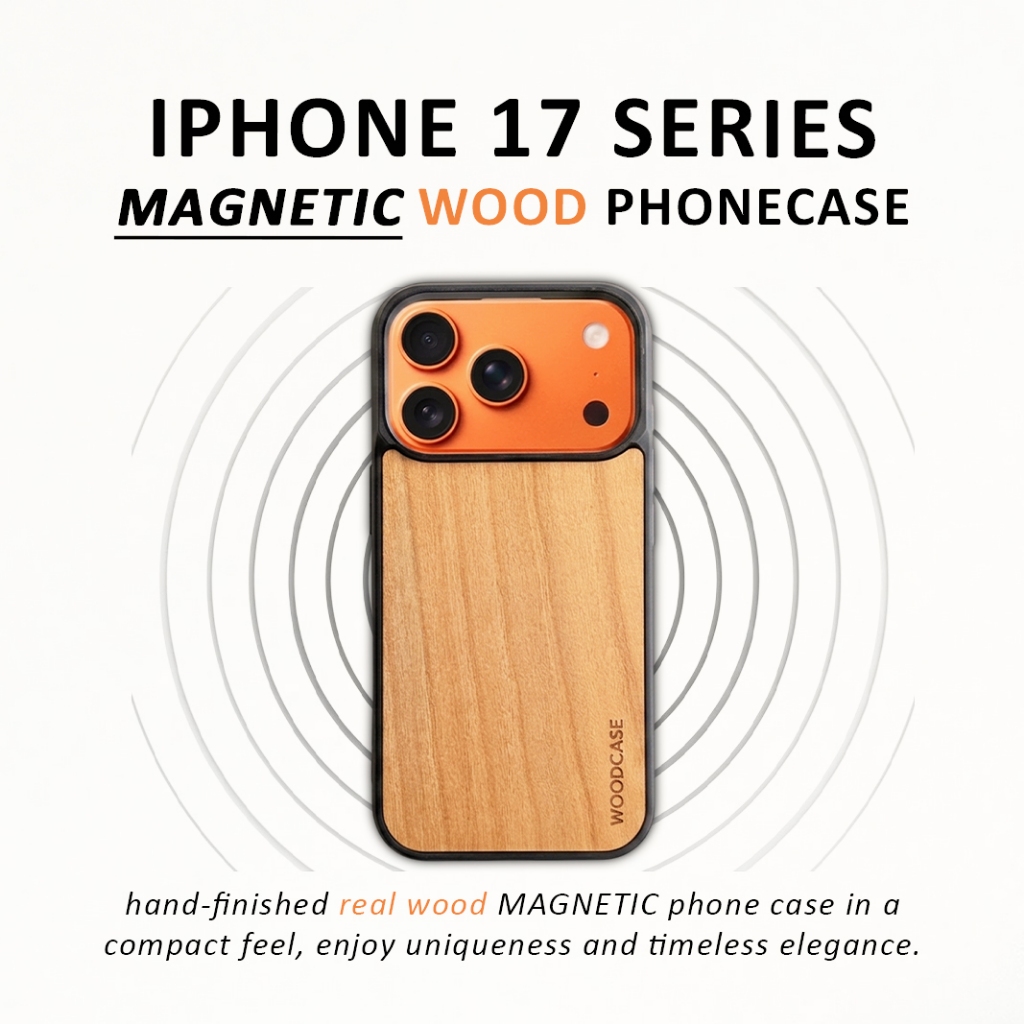 WOOD CASE IPhone 17 17PRO 17PROMAX 17 AIR Case HP Kayu
