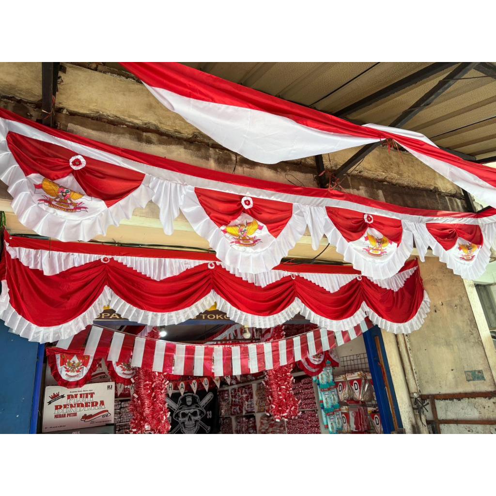 MERAH RED AND WHITE GARUDA BACKGROUND MINI 10 GL