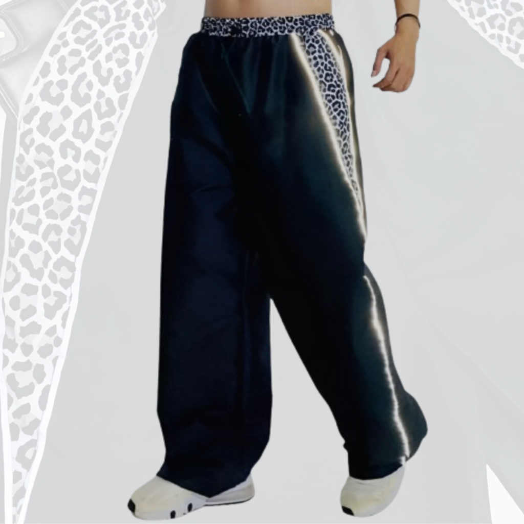 Unisex Leopard Printing Sublimation Cullture Buggy Pants