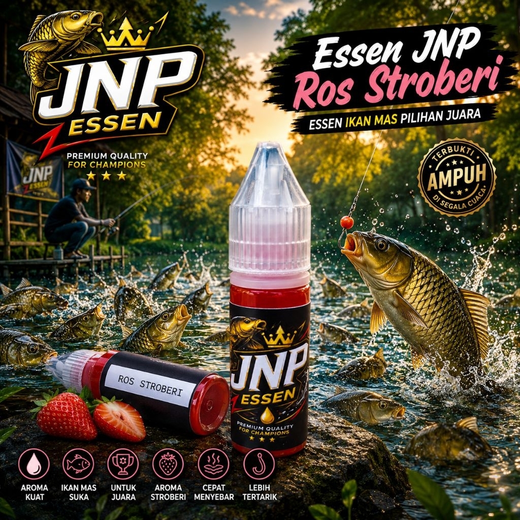 JNP Essence Aroma Ros Strawberry Goldfish Rame หรือ Broodstock รายวัน มีประสิทธิภาพและ Gacor