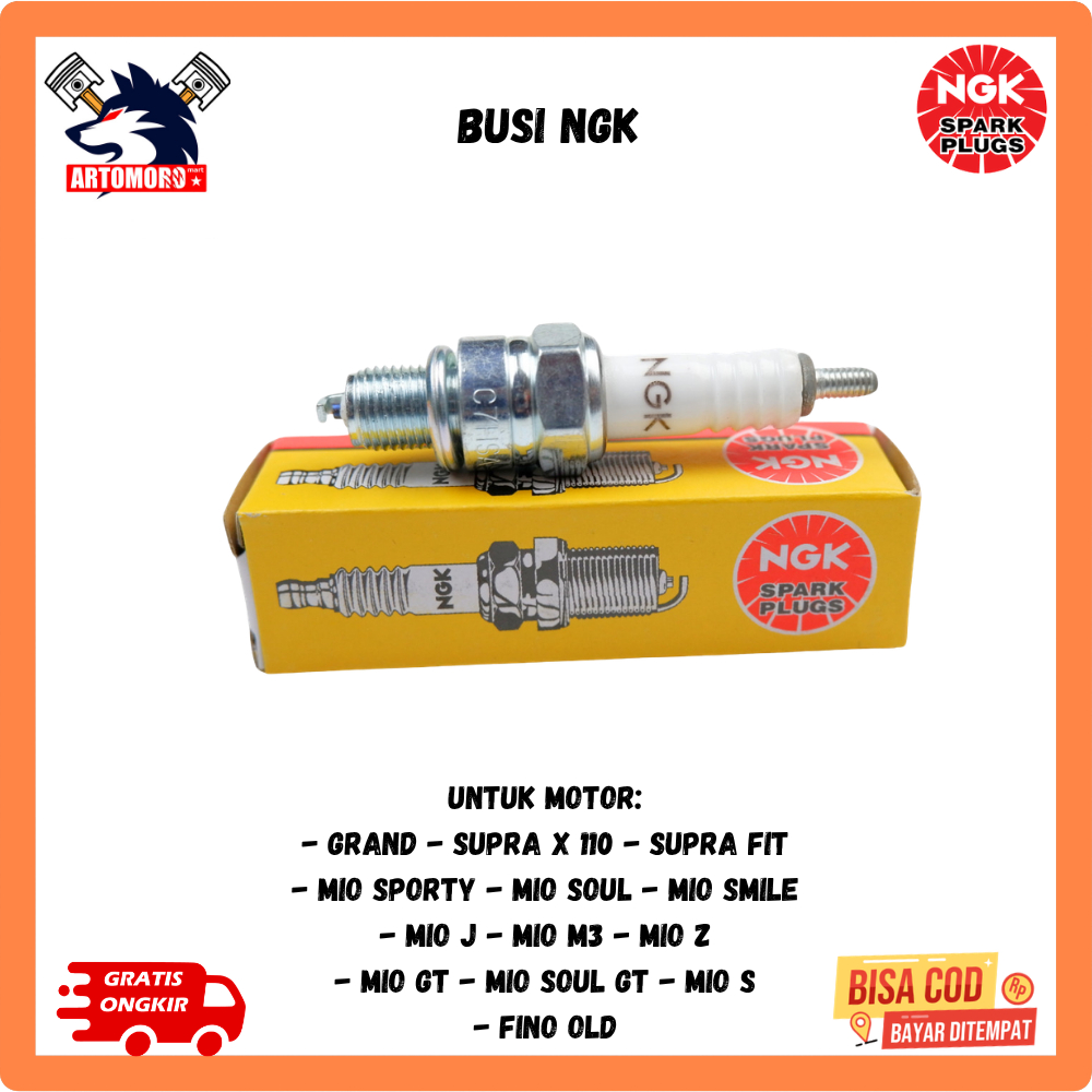 หัวเทียน C7HSA/K NGK C7HSA/หัวเทียน supra x