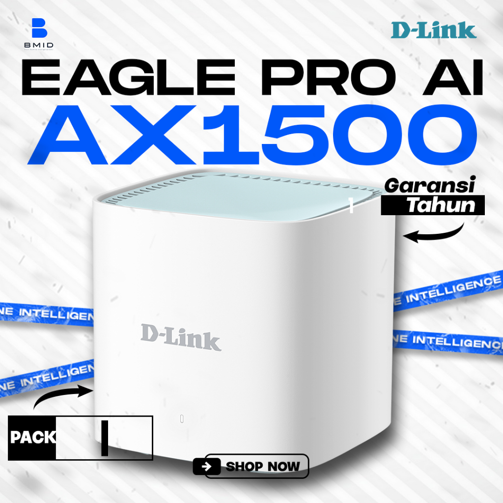 D-Link M15 Eagle Pro AI AX1500 Mesh WiFi 6 1 แพ็คเดิม