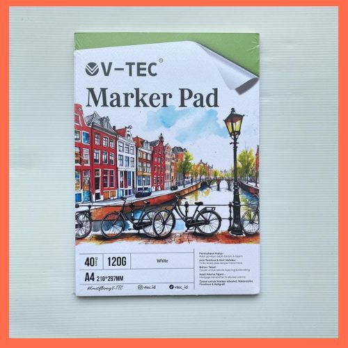 V-Tec Marker Pad Sketchbook Drawing Pad กระดาษสเก็ตช์ภาพ