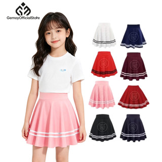 Rok Mini Stripe Anak Perempuan Usia 2 11 Tahun Bahan Scuba Premium Adem Nyaman