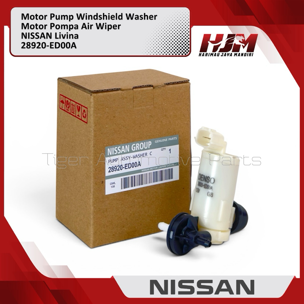 Motor Pump เครื่องซักผ้ากระจกหน้ารถ - Nissan Livina March Latio Evalia Wiper Water Pump