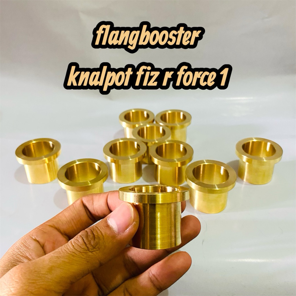 FlangBooster Fizr Force1 F1Zr EXHAUST GASKET วัสดุทองเหลืองเต็ม PERPAK ไอเสีย 2 จังหวะ