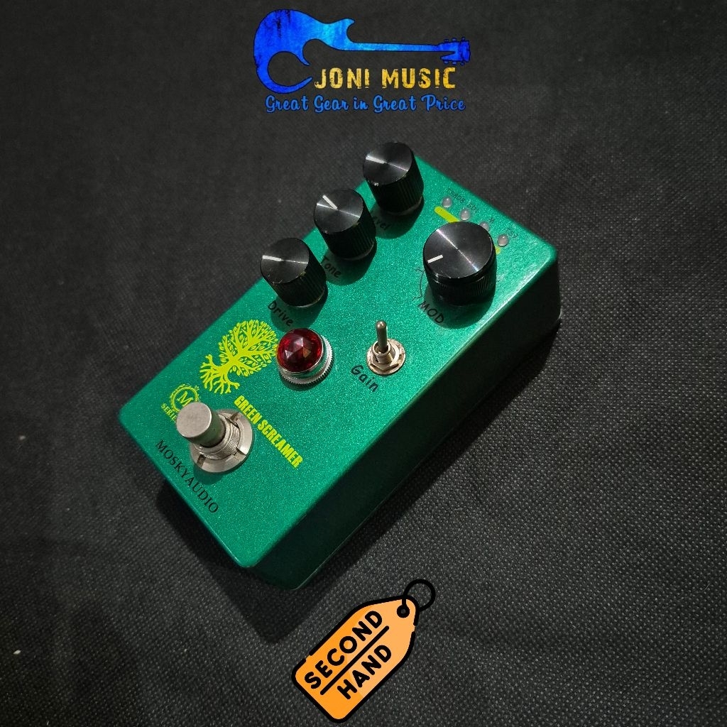 Mosky Audio Green Screamer เอฟเฟกต์กีตาร์ Overdrive 4 in 1 (TS9 TS808 SD1 M)