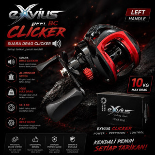 reel bc exvius clicker merah & gold handle kiri