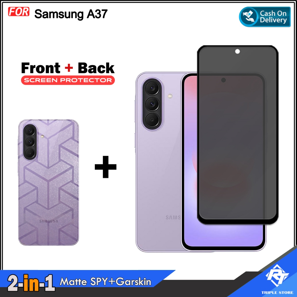 2in1 เซรามิค Spy แพคเกจ Bonus Garskin Samsung A37 A17 A56 A36 Samsung A55 A35 Samsung A26 A16