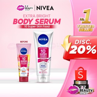 NIVEA Bright Body Serum 10 Super Vitamin & Skin Food + Niacinamide SPF15 170mL | TnT Beauty Shop