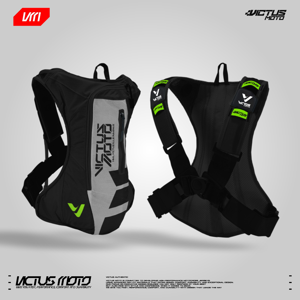 Hydropack Bag / Hydrobag Enduro Trail Adventure Victus Morsels สีดํา/เทา