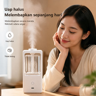 AeroTech P19 Humidifier Estetik 5 Mode/Mini Diffuser Aromatherapy 50ML – Oil Gantung Dapat Digunakan Kembali/Lampu LED indah