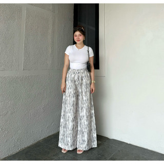 Arkhaf - Everyday Pants - Motif Abstrak - Celana Panjang Wanita Baggy Kantor Kuliah - Celana Kerja Formal Casual Wanita Kekinian