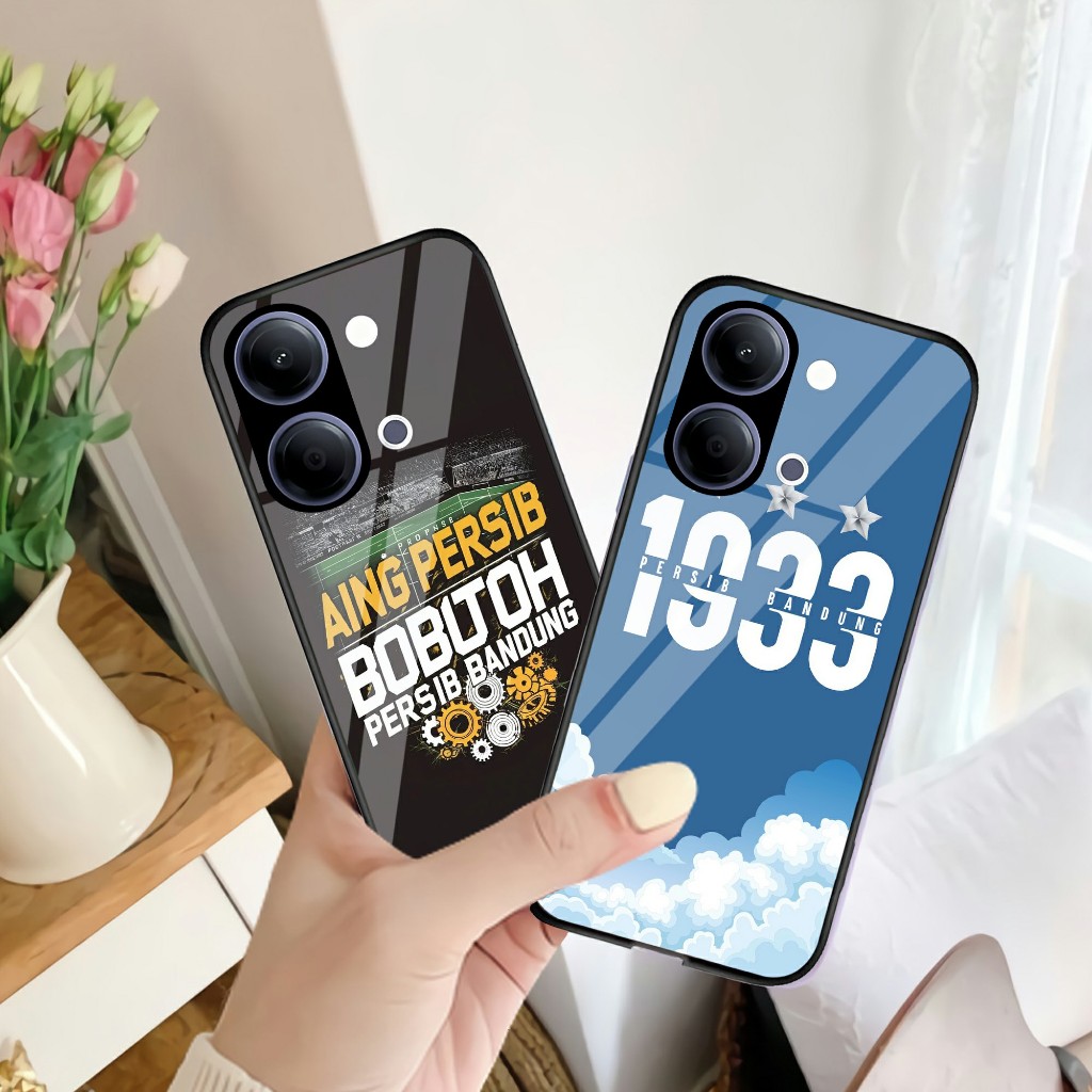 HP Vivo Y05 Glass Softcase VIVO YO5 Phone Case - เคสโทรศัพท์เคลือบเงา (U 670)
