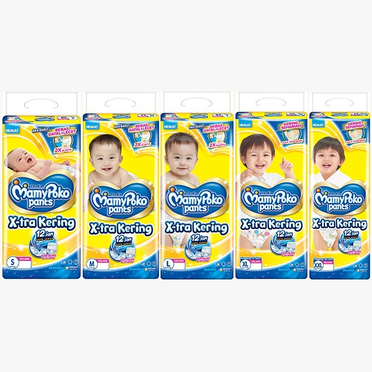 Pampers MamyPoko Pants ผ้าอ้อมมามี่โพโค MPP Size S / M / L / XL