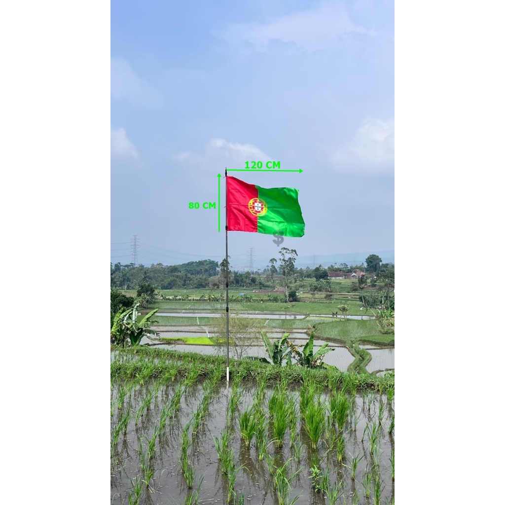 PORTUGAL FLAG 120 CM x 80 CM