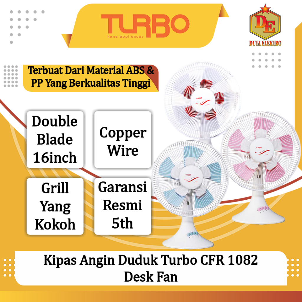 พัดลมตั้งโต๊ะ Turbo CFR 1082