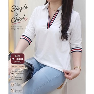 JESS Blouse Wanita Katun Stretch - Kemeja Wanita - Atasan Wanita - Baju Wanita