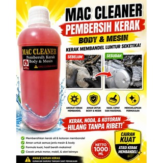 MAC CLEANER, Degreaser Obat Pembersih Mesin Mobil Motor Kerak Mesin 1 Liter