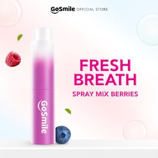 Go Smile Bad Breath Go Away Mouthspray Mix Berries - Mouth Spray Mulut Fresh untuk Menghilangkan Bau Mulut Penyegar Mulut Parfum Mulut | Mulut Segar Instan | Probiotik, Rasa Buah, Bebas Gula [BPOM}