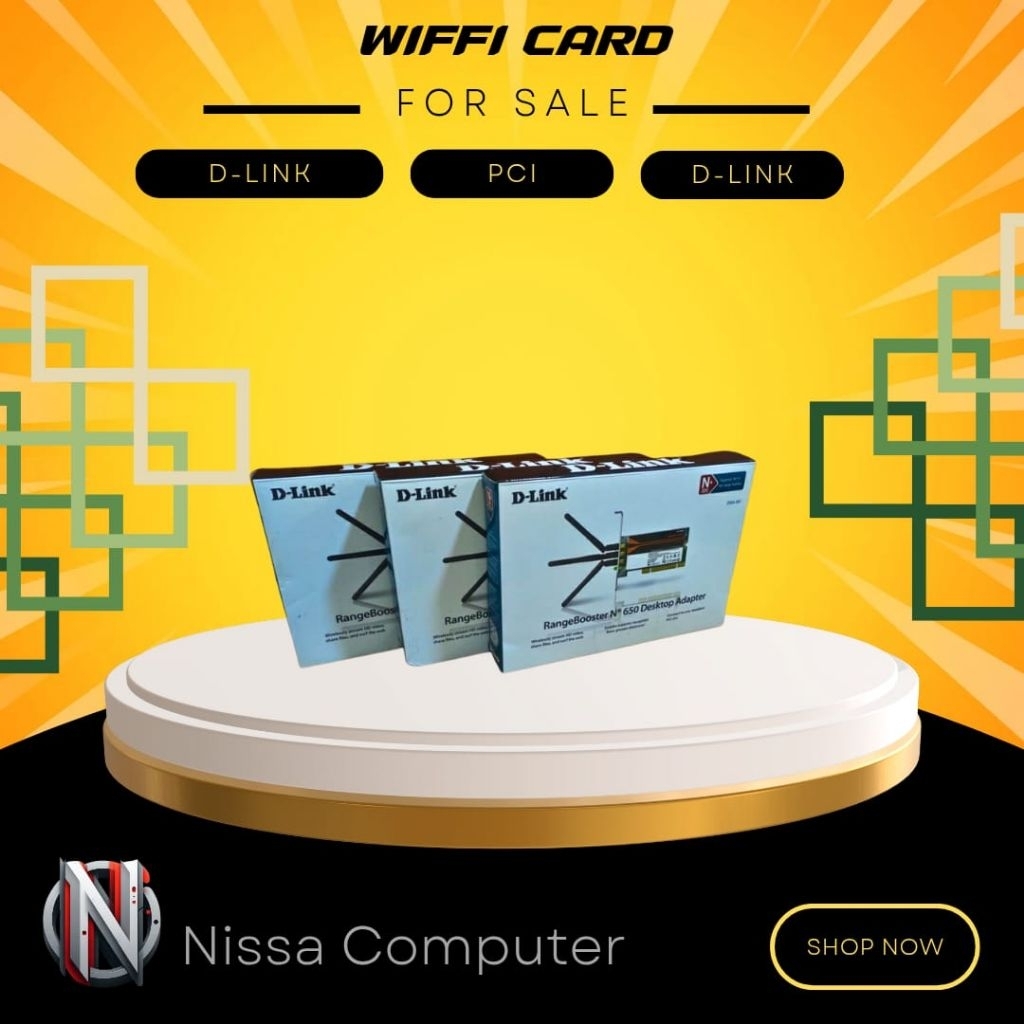 การ์ด Wiffi Pci D-Link Tp-Link 300Mbps