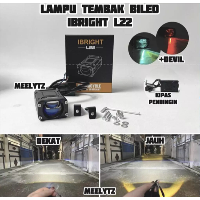 IBRIGHT L22 & L22 2M - สปอตไลเลนส์ Led สีฟ้าบิล