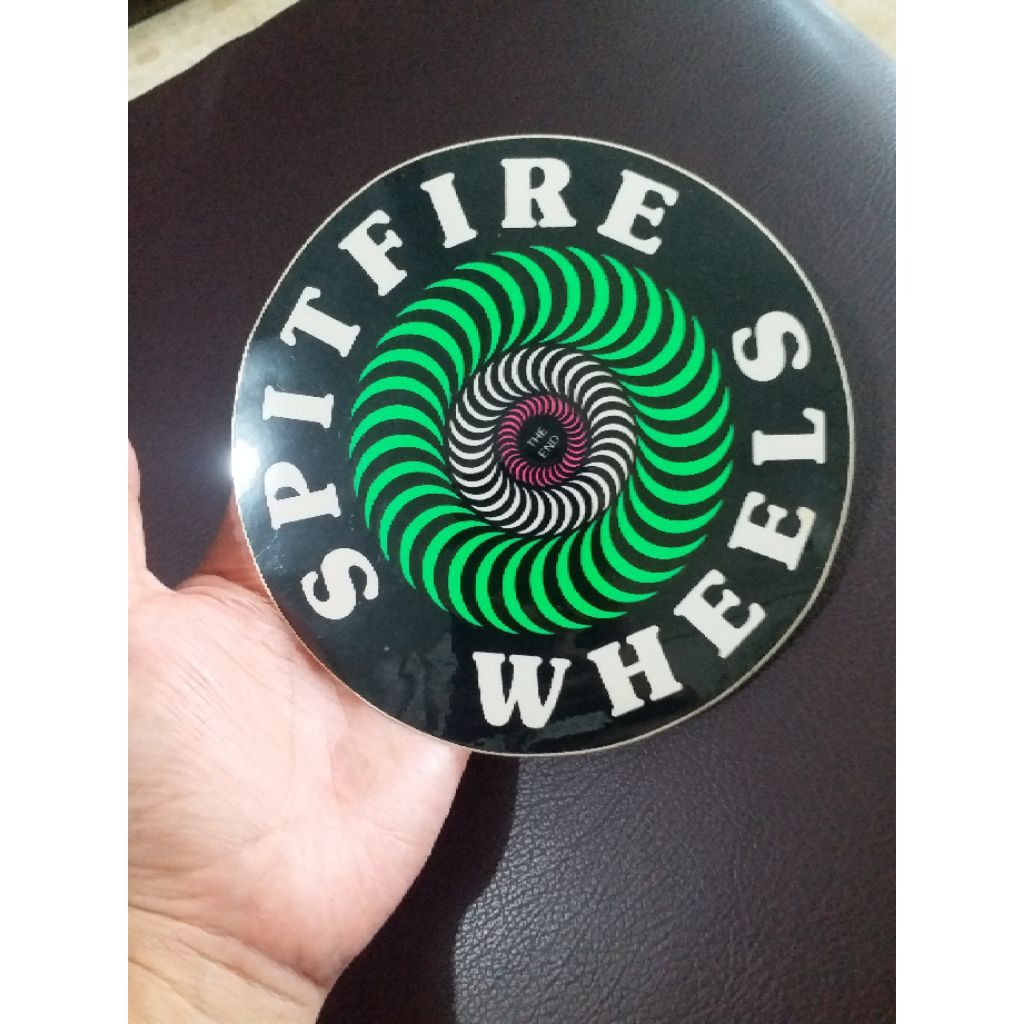 Original Spitfire Wheels สติ๊กเกอร์สีดําสีเขียว