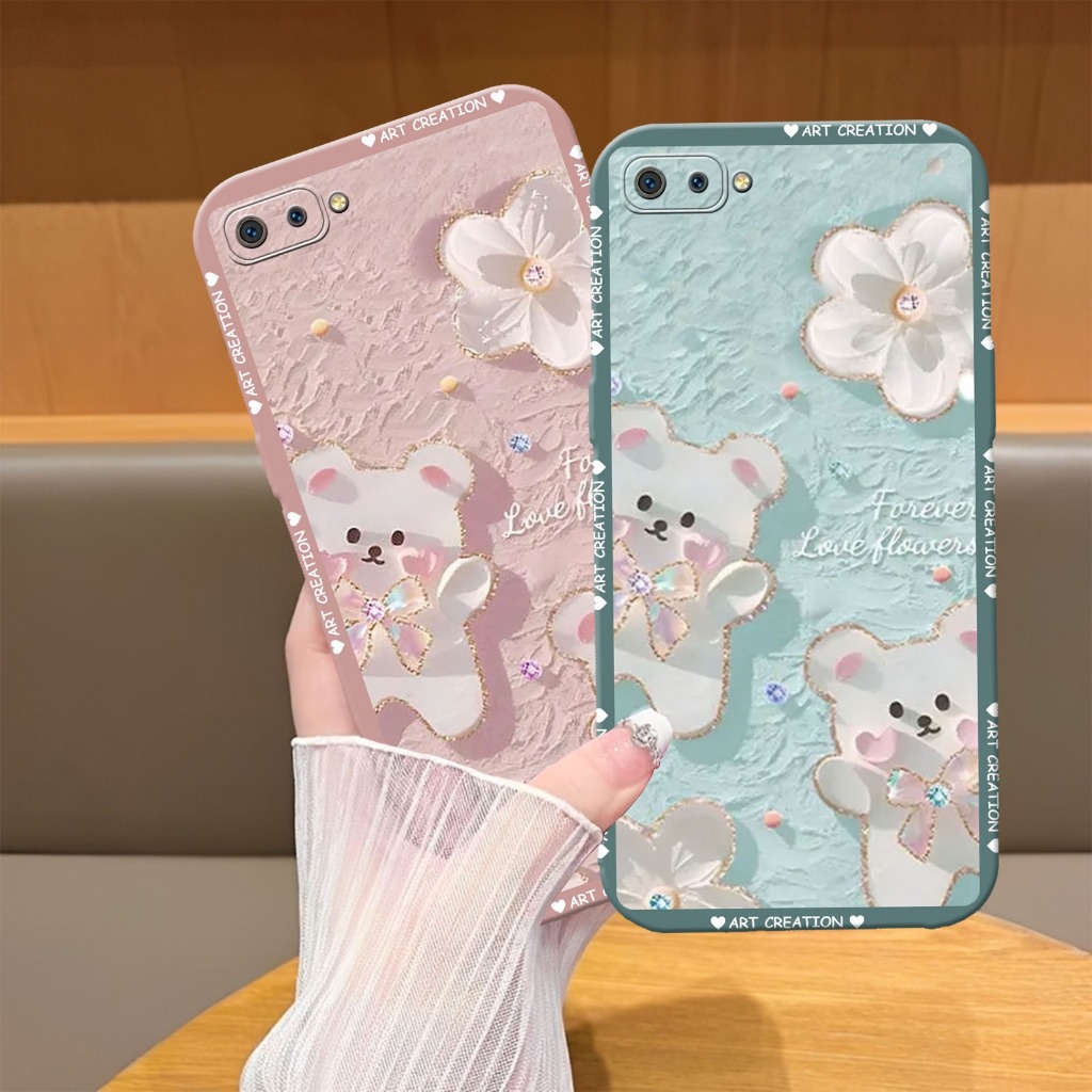 (FA-01) REAL C2 - OP A1K Softcase Procamera Silicon Case หมีน่ารัก motif Silicon - เคส HP - Soft Cas