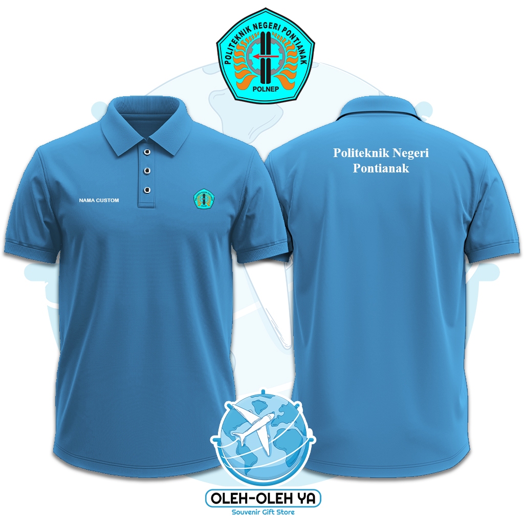 By O2Y-WSP39 Wangki เสื้อโปโลคอปก Wangki Work Shirt - United Polytechnic Pontianak POLNEP อินโดนีเซี
