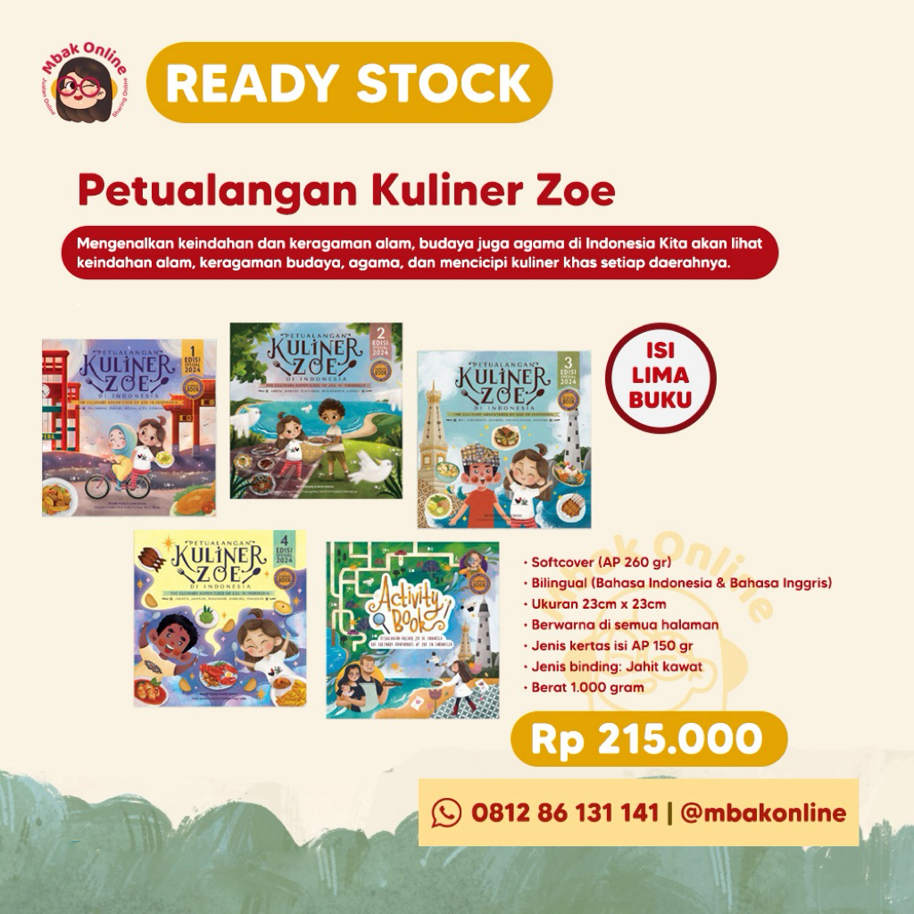 [B00K CHECKOUT] ZOE ADVENTURE CULINARY