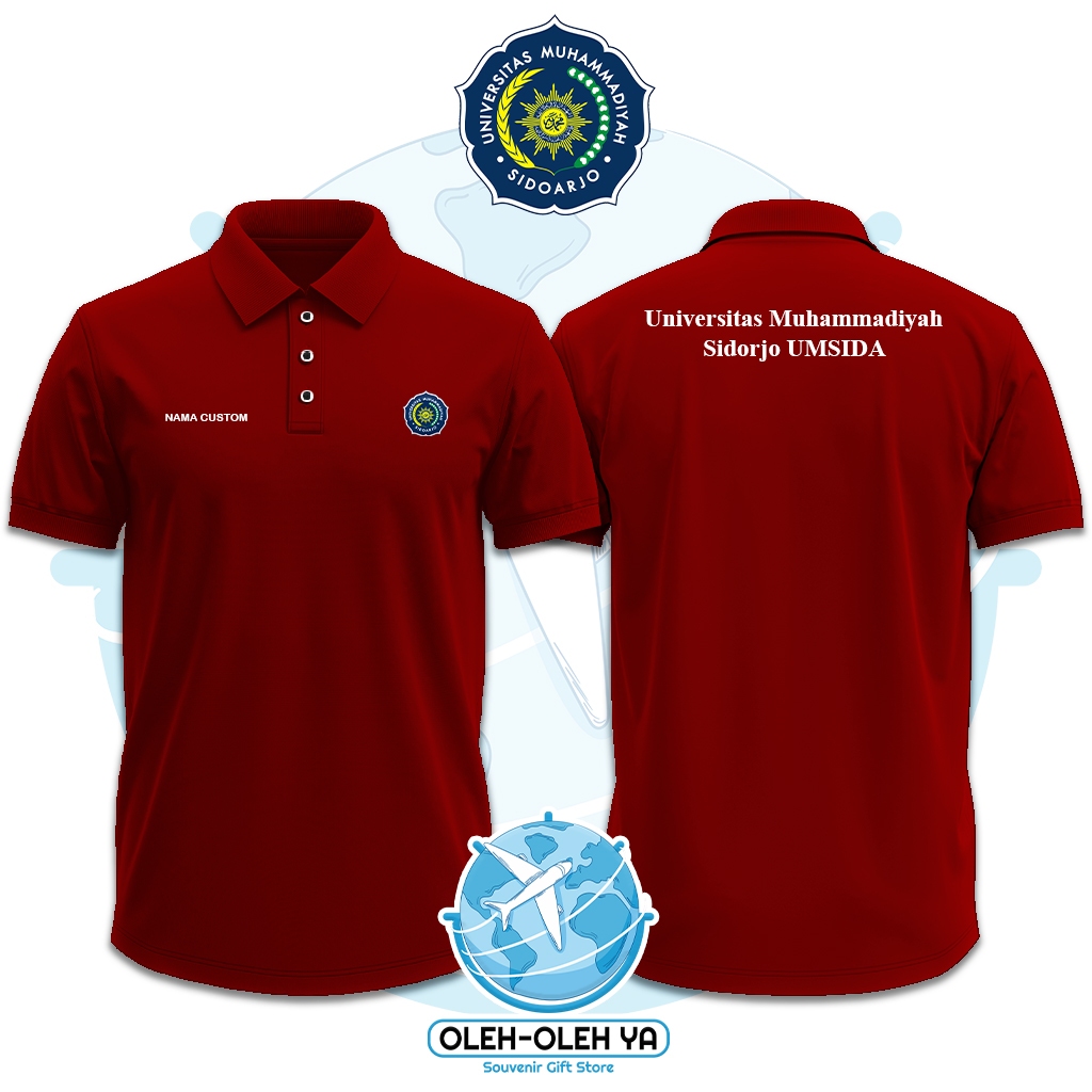 ของที่ระลึก Yes Wangki เสื้อโปโลคอปก Wangki Work Shirt - Muhamdiyah University Sidorjo UMSIDA อินโดน