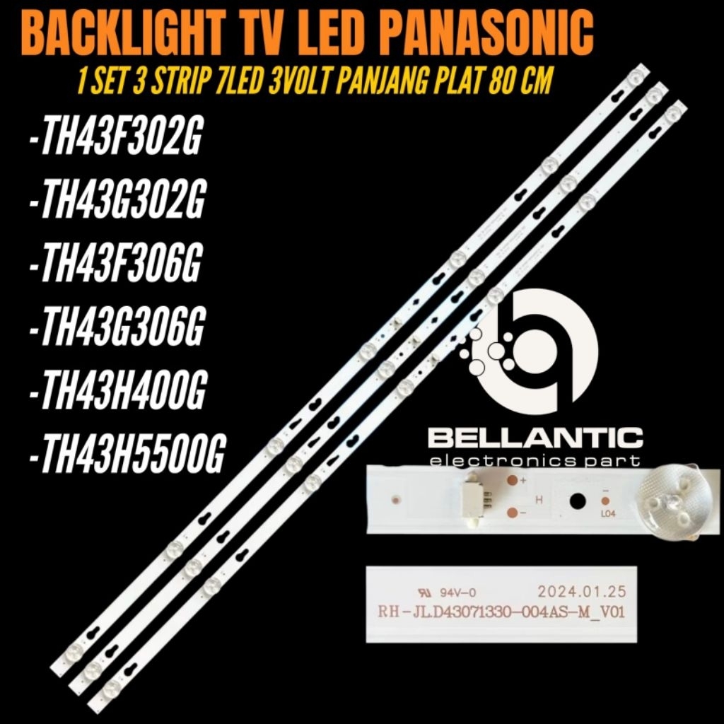 PANASONIC 43 นิ้ว LED TV BACKLIGHT TH-43F302G- TH-43G302G- TH-43F306G- TH-43G306G- TH-43H400G-TH-43H