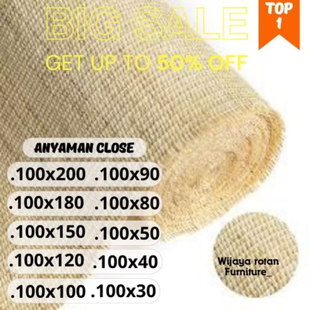 100CM แน่น RATTAN ทอ/WABING RATTAN EXPORT